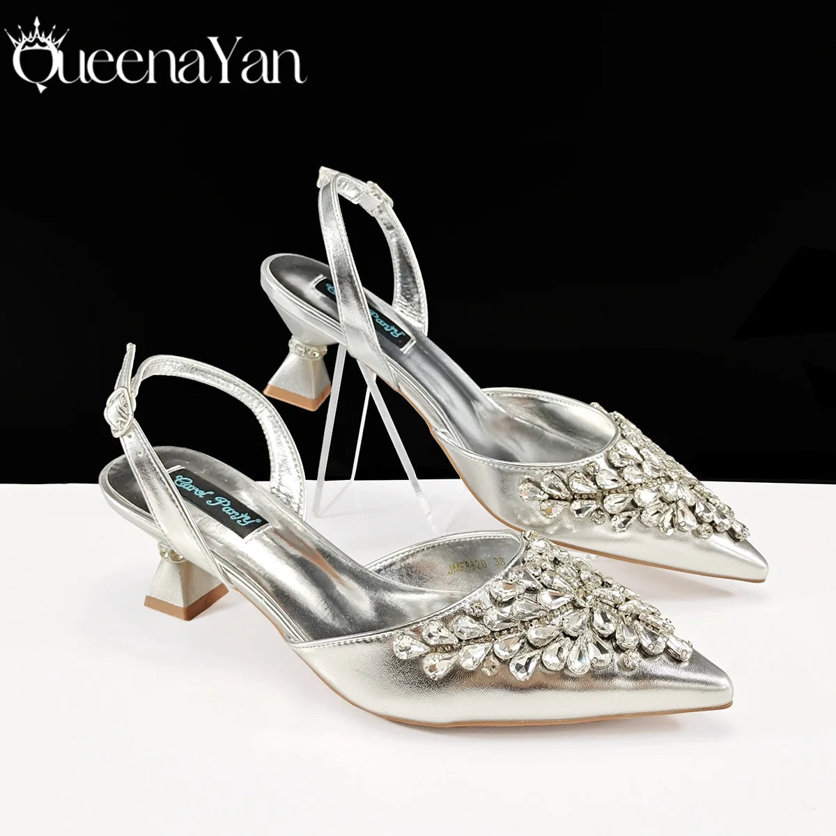 Italian Shoes and Handbags Accessory Set with Rhinestone Metal Embellishments Wedding Shoes Bridal Shoes Designer