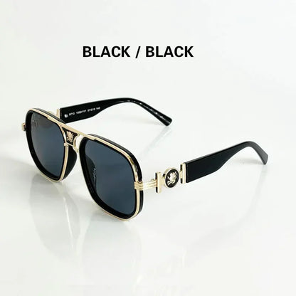 New Classic Fashion Metal Sunglasses for Men and Women Outdoor Travel Fishing Head Decorative Sun Glasses Lentes De Sol Mujer