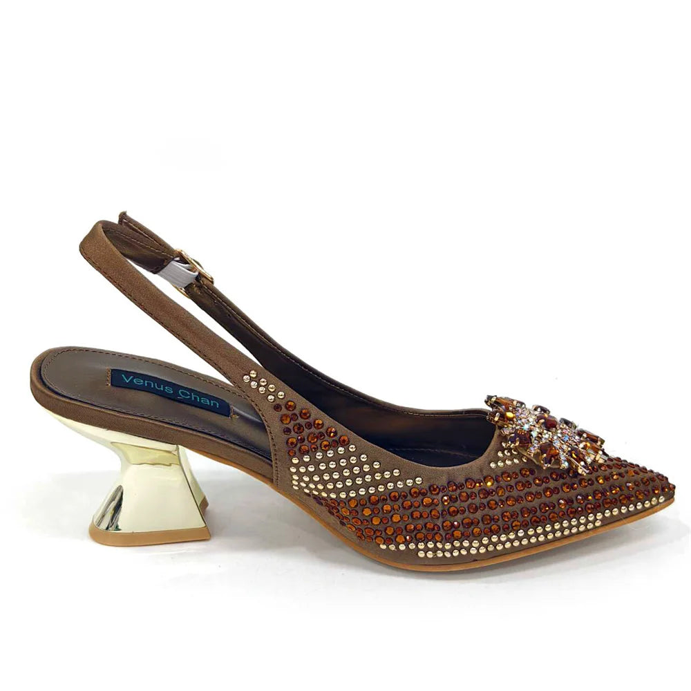 Elegant Women's Shoes and Bag Sets Wedding Party Bags and Shoes Comfortable Mid Heel Shoes Commuting Shoes for Women