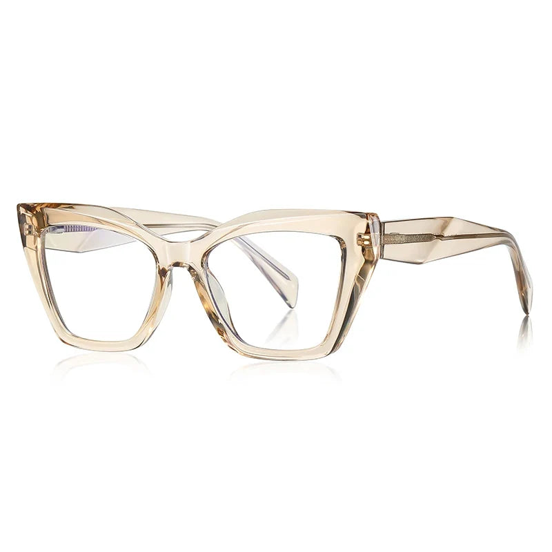 Fashion Personalized Glasses Anti-blue Light Cat Eye Reading Glasses Can Be Customized Prescription Ladies Eyeglasses 2167
