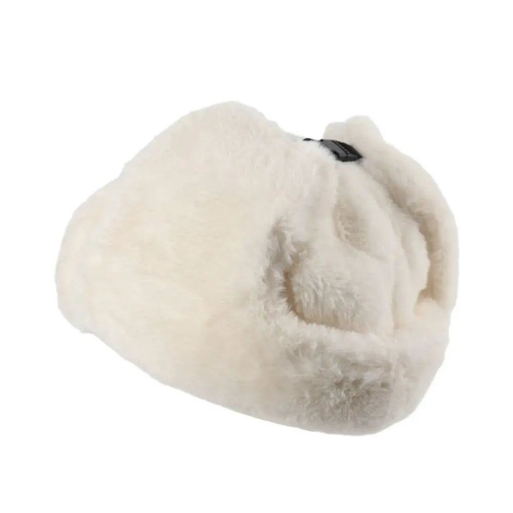 Outdoors Thick Bomber Hat Plush Warm Russian Ushanka Windproof Snow Caps for Women Men