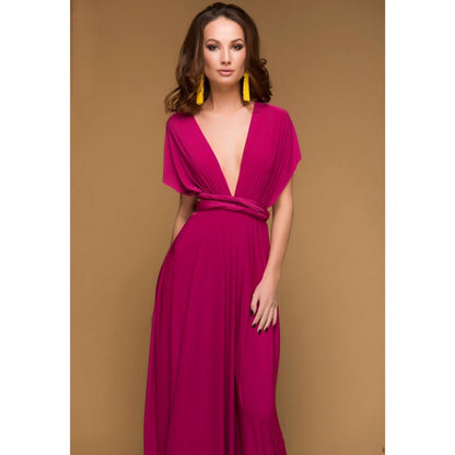 Sexy Women Multiway Wrap Convertible Boho Maxi Club Red Bandage Long Dress Party Bridesmaid Infinity Robe Longue Femme