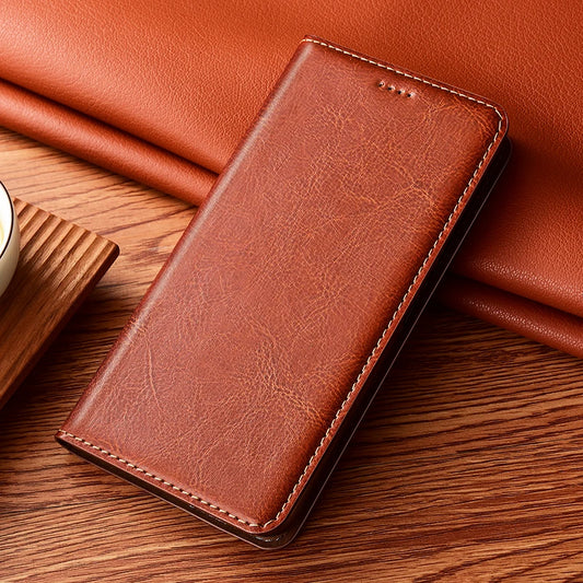 Crazy Horse Genuine Leather Flip Case For Apple iPhone 12 13 14 15 16 16e 17 Pro Max Plus Mini Air Phone Cover Card Cases