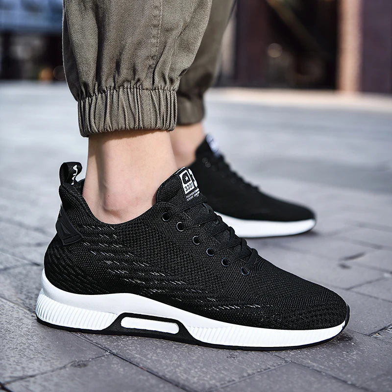New Sneakers Man Elevator Shoes Height Increase Shoes for Men Insoles 8CM Mesh Breathable Sports Heightening Footwear Tall Shoes