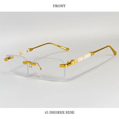 Rimless Sunglasses Women 2026 UV400 Protection Fashion Glasses Vintage Sunscreen Shades Lentes De Sol Mujer Lunette Soleil Femme