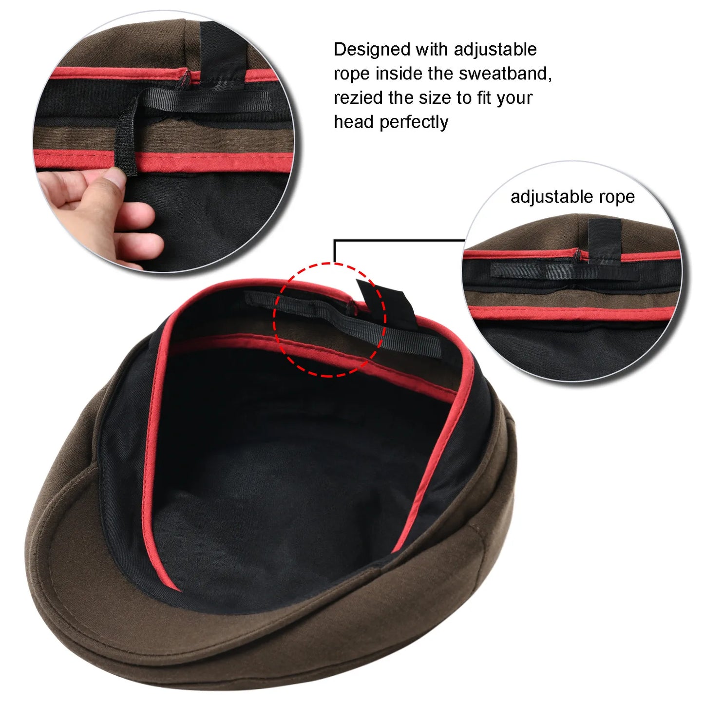 Flat Cap 100% Cotton Men Ivy Newsboy Hats Beret Spring Winter Solid Pattern Classic Casual Daily Caps JGMZ643