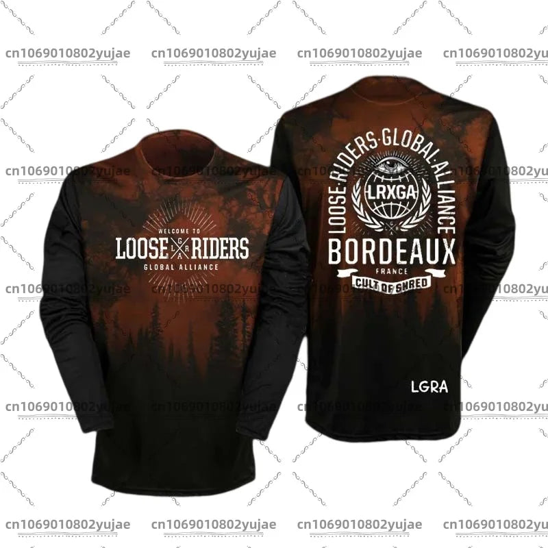 2025 newcomer motorcycle riding jerseys Loose rider shirt DH off-road motorcycle breathable sports T-shirt