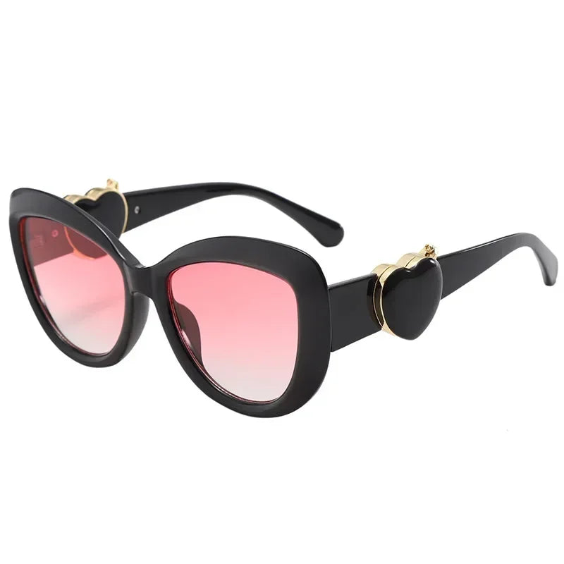 2025 New Trendy Fashion Cat Eye Women Sunglasses Oversized Oval Sun Glasses Ladies UV400 High Quality Light Luxury Sunshade