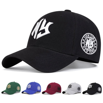 Unisex NG Letter Embroidery Baseball Caps Spring Autumn Outdoor Adjustable Casual Hats Sunscreen Hat