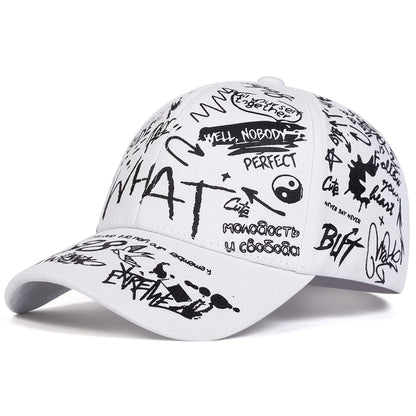 Unisex Letter Printing Snapback Baseball Caps Spring and Autumn Outdoor Adjustable Casual Hats Sunscreen Hat
