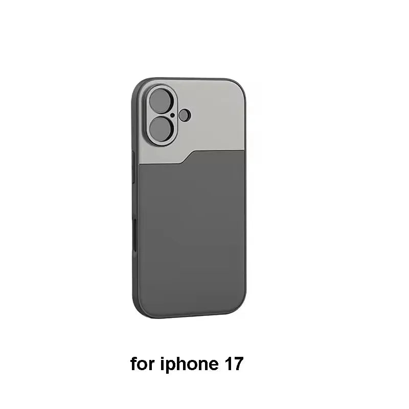 Mini Vlog 17MM Thread Lens Mount Phone Case for iPhone 17 Pro Max Air Protective Cover Anamorphic Macro Wide Angle Lens Mount