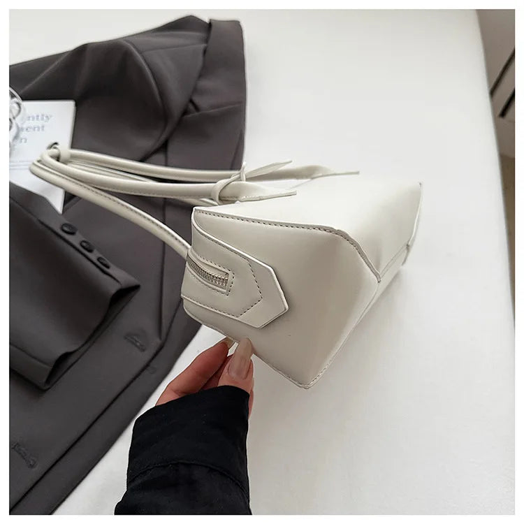 Vintage Long Shoulder Bag Women Shoulder Bag Luxury Cowhide Ladies Handbag Female Commuter Shopping Underarm Bag