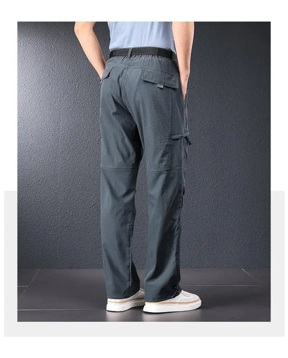 2026 New Hiking Pants Men Spring Summer Ice Silk Cooling Lightweight Outdoor Casual Pants for Men Quick Dry Fishing Travel Pants