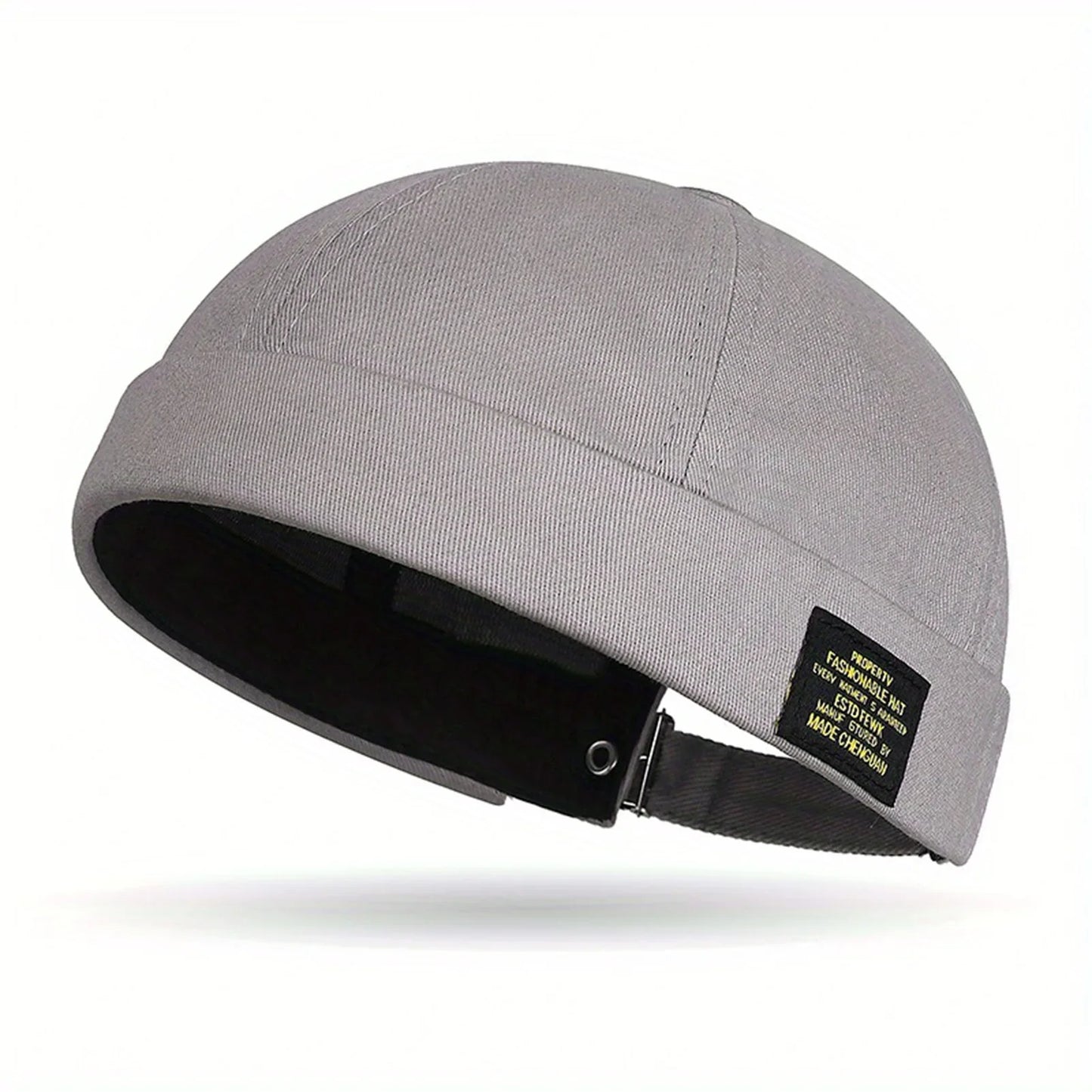Brimless Hat for Men Women Cotton Classic Solid Color Beanie Beaded Hip Hop Hat for Outside Cycling Riding Activities