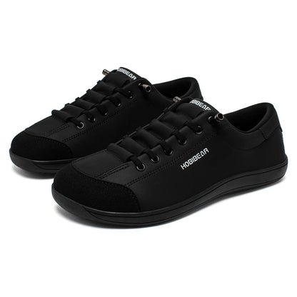 Unisex Barefoot Wide Toe Shoes Women Men Artificial Leather Minimalist Sneakers Adjustable Slip On Walking Shoes