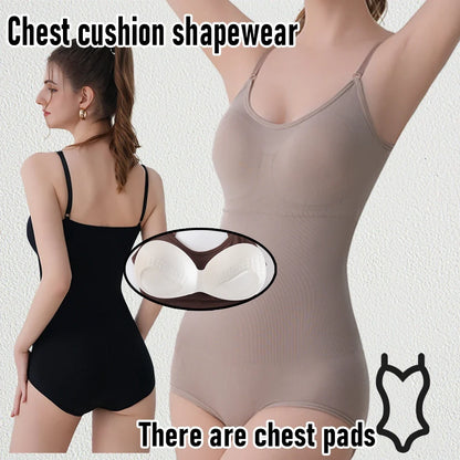 Shapewear Bodysuit for Tummy Control Women Hooks Crotch Body Shaper Stree Jumpsuit with Bras Abdomen Control