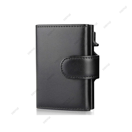 Portefeuilles Hommes en Cuir Microfibre Porte-Cartes de Mode Portefeuille à Trois Volets Sacs d'Argent Portefeuille Intelligent Mince et Fin avec Porte-Monnaie