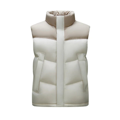 Down Vest Men 2025 Winter New Loose Waterproof Couple Matching Solid Versatile Outerwear