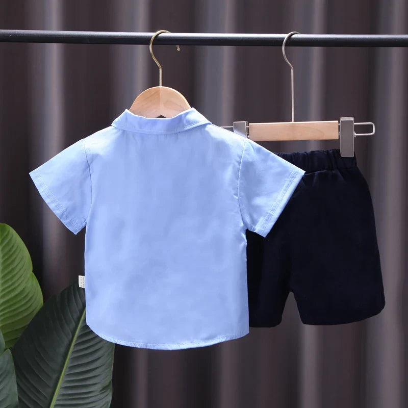 New Summer Baby Clothes Suit Children Boys Fashion Shirt Shorts 2Pcs/Sets Kids Outfits Toddler Casual Costume Infant Tracksuits