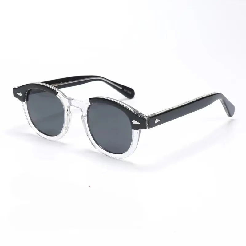 Authentic Johnny Depp LEMTOSH Fashion Top Quality Acetate Frames Men Women Sun Glasses Casual Square Vintage Male Couple Eyewear