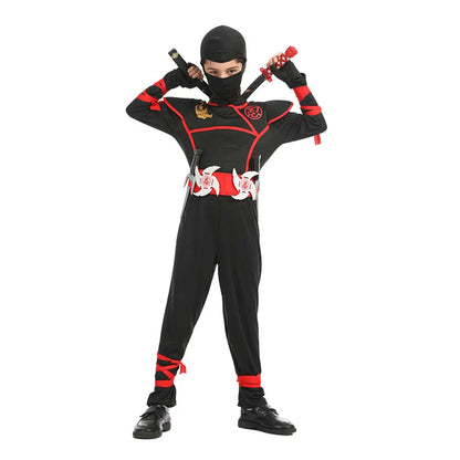 Black Ninja Costume Anime Ninja Toy Set Fighting Samurai Costume Mask Children's Holiday Best Gift