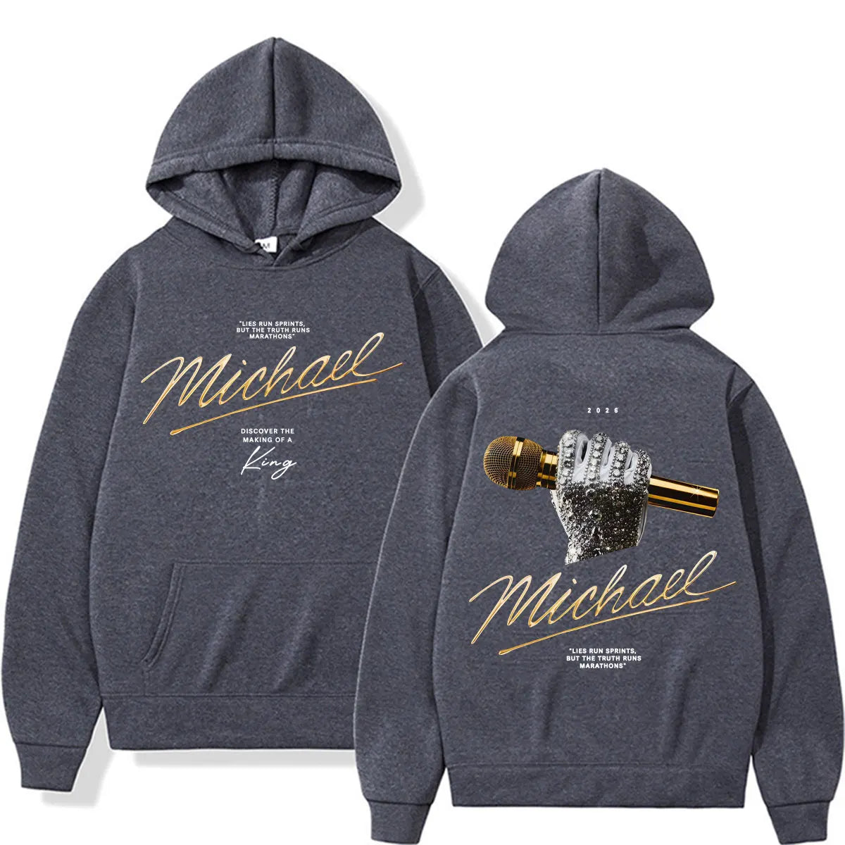 Michael Jackson King of Pop 2026 Movie Hoodies Men Women Fashion Retro High Street Sweatshirts Casual Cozy Long Sleeve Pullovers