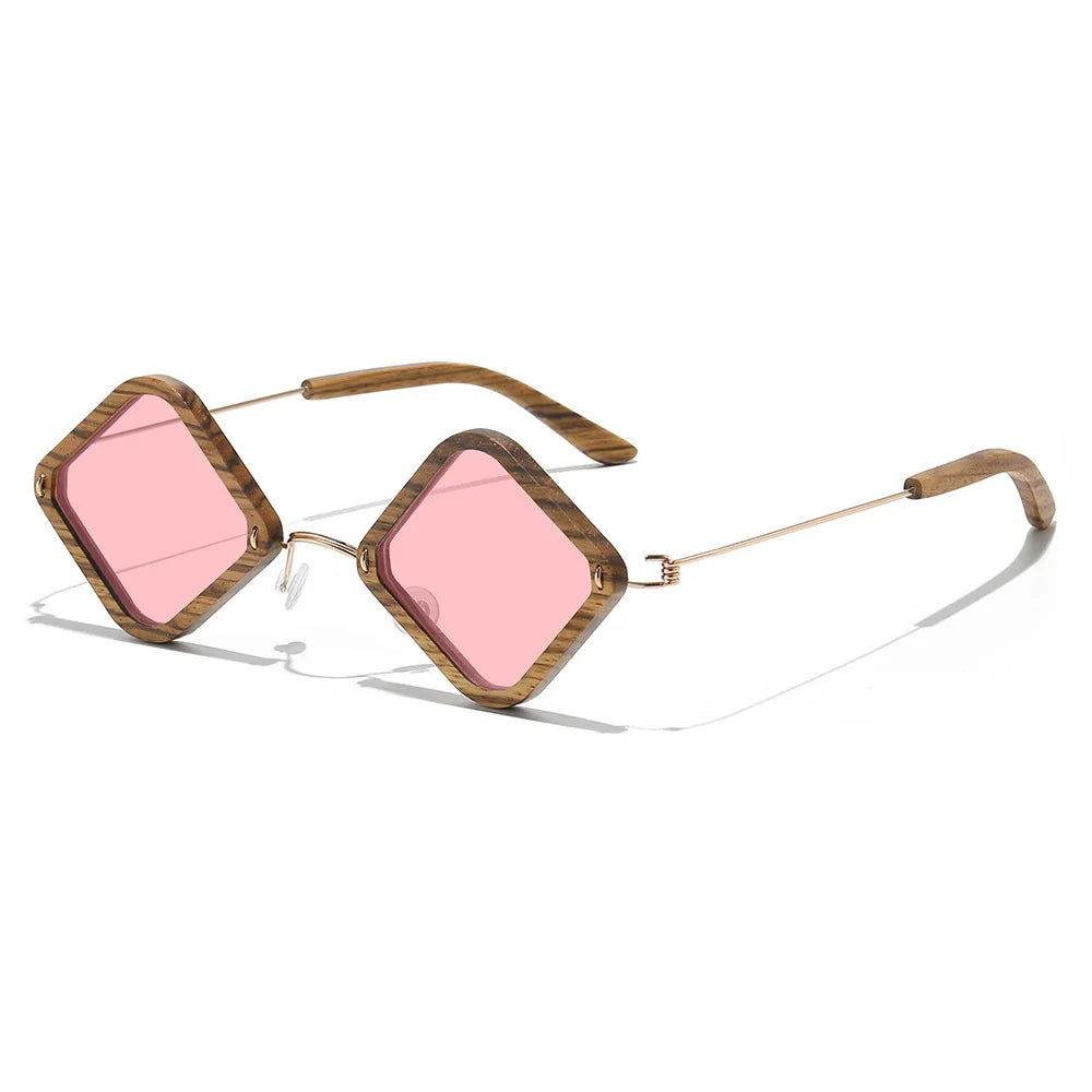 Wooden adult sunglasses, handcrafted Zebra wood polarized glasses, mirror-coated lenses, glasses gift box 2106