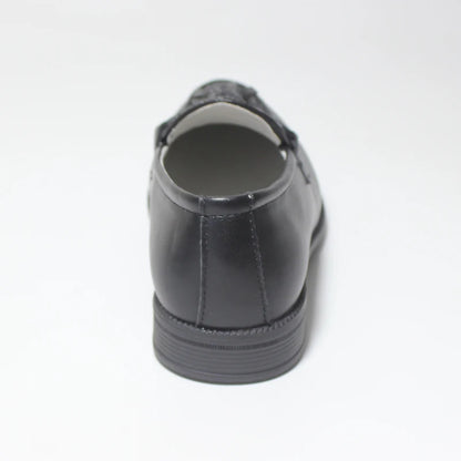 2023 Boys Shoes With Tassel Matte Black PU Leather Loafer Slip on Embossing Moccasins For Kids Boy Dress Shoe Italian Breathable