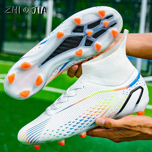 New 33-46 Large Football Boots Children Youth High Quality Football Shoes Outdoor Training Professional Competition Footwear