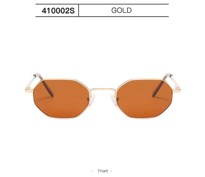 Retro Small Polygon Polarized Sunglasses Women Metal UV400 Sun Glasses Men Anti-Glare UV400 Goggles Driving Eyewear