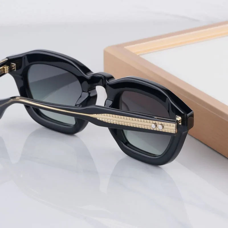 New Arrivals Square Handmade Sunglasses Thick Acetate Luxury Brand Design High Street A+Quality UV400 Outdoor VENENO with Case