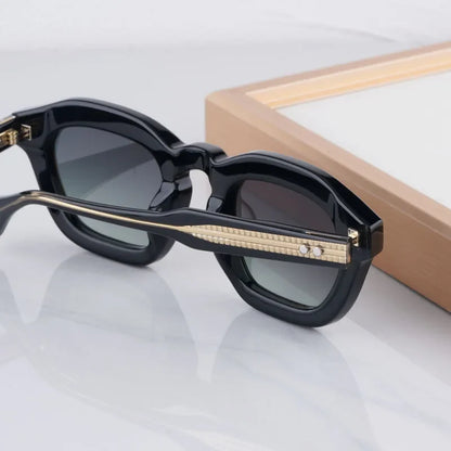 New Arrivals Square Handmade Sunglasses Thick Acetate Luxury Brand Design High Street A+Quality UV400 Outdoor VENENO with Case