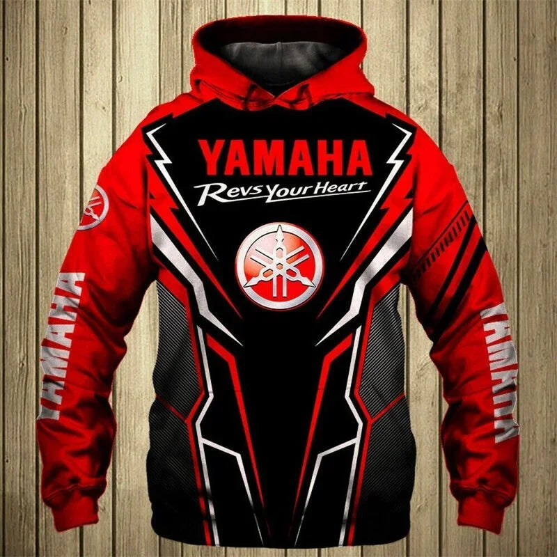 New Yamaha Motorcycle Men's Hoodie 3D Printed Pullover Super Street Style High Quality Sweatshirt Windbreaker Sportswear