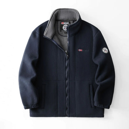 Thickened Double - Sided Polar Fleece Jacket for Men | Autumn/Winter Warm Casual Loose Fit Big Size Coat