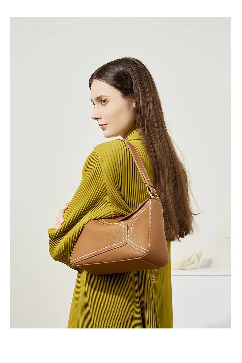 luxury handbags female crossbody bags Vintage Genuine leather women shoulder bag Large capacity soft leather cowhide fashion bag