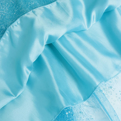 Snow Queen Elsa Long Sleeve Costume Girls Princess Dress Toddler Halloween Cosplay Clothes Birthday Party Vesidos For 2-10 Years