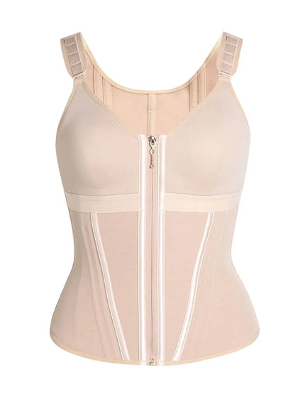 Waist Trainer Corset for Women Tummy Control Sport Workout Body Shaper Vest Steel Boned Overbust Bustier Top