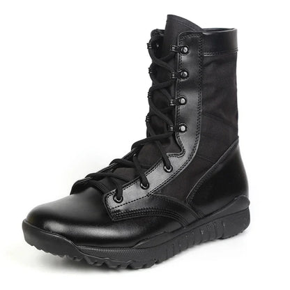20266 Men Tactical Boots Winter Leather Ankle Boots Summer Desert Safety Shoes Men's Footwear Combat Boots