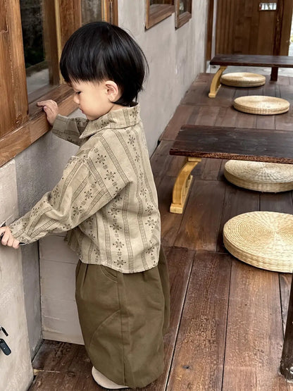 Korean Children Clothing Autumn Sets  Sweater Vest + Shirts+Pants 3Pcs Suit Spring Baby Soft Cotton Outfits Kid Casual Tracksuit