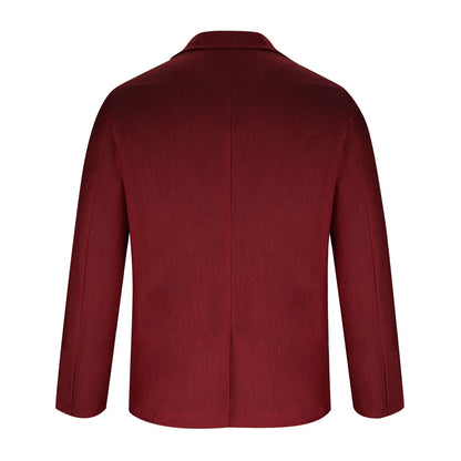 2026 Fashion Men's Clothing Business Casual Blazer Coats Classic Single Button Slim Fit Suit Jackets Elegant Gentleman Suit Tops