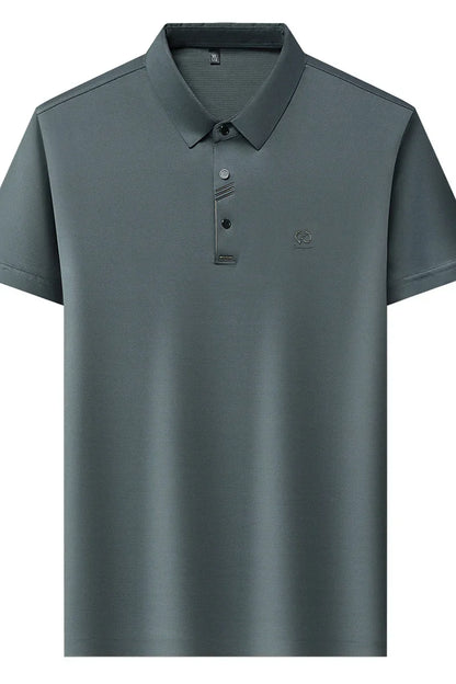 Luxury Brand Men's Polo Shirt Lapel T-Shirt Summer New Cool Letter Embroid Short Sleeve High End Casual Office Business Menswear