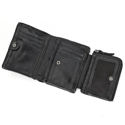Portefeuille de luxe de marque de créateur pour homme, porte-cartes en cuir véritable souple, petit porte-monnaie pour pièces de monnaie et cartes de crédit, portefeuilles masculins à glisser dans les poches.