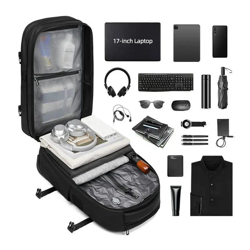 Travel Trolley vacuum compression business backpacks pump for Man Wheeled backpack On wheels luggage Rolling Bags For Boardable