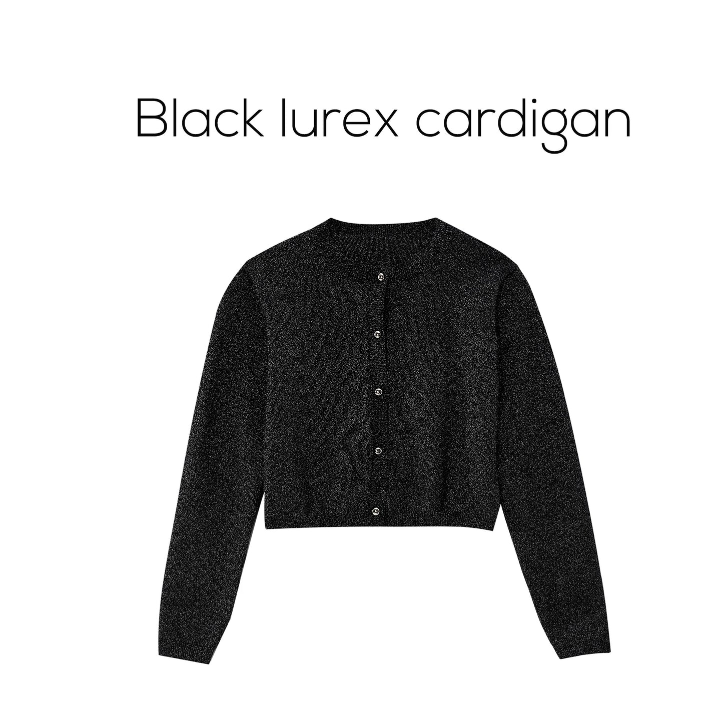 AP Women 2026 Autumn and Winter New Design Shine Cardigan and Pleated Slip Dress Elegant Lady Clothing