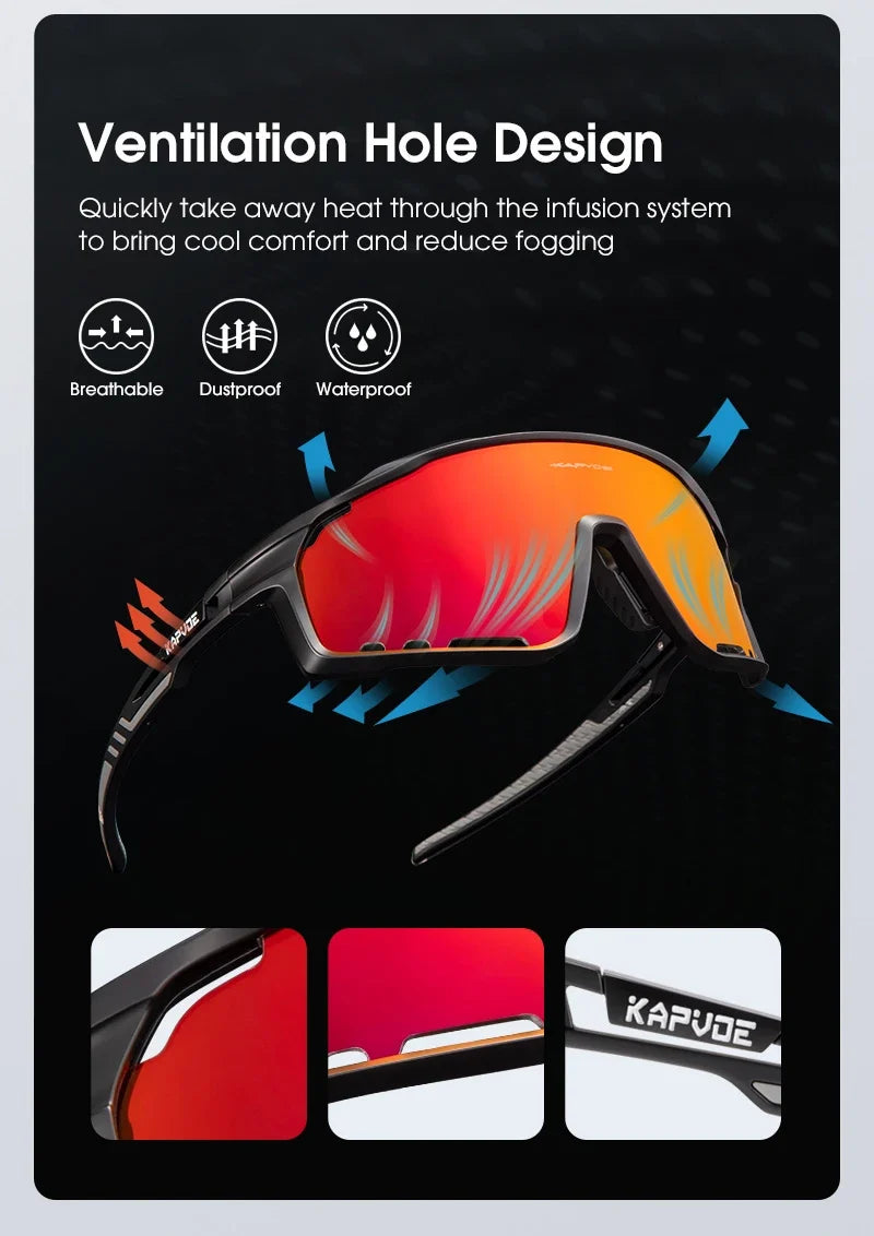 UV400 Cycling Sunglasses Men MTB Sport Glasses Outdoor Hiking Camping Goggles Women Road Bike Bicycle TR90 Frame 2023