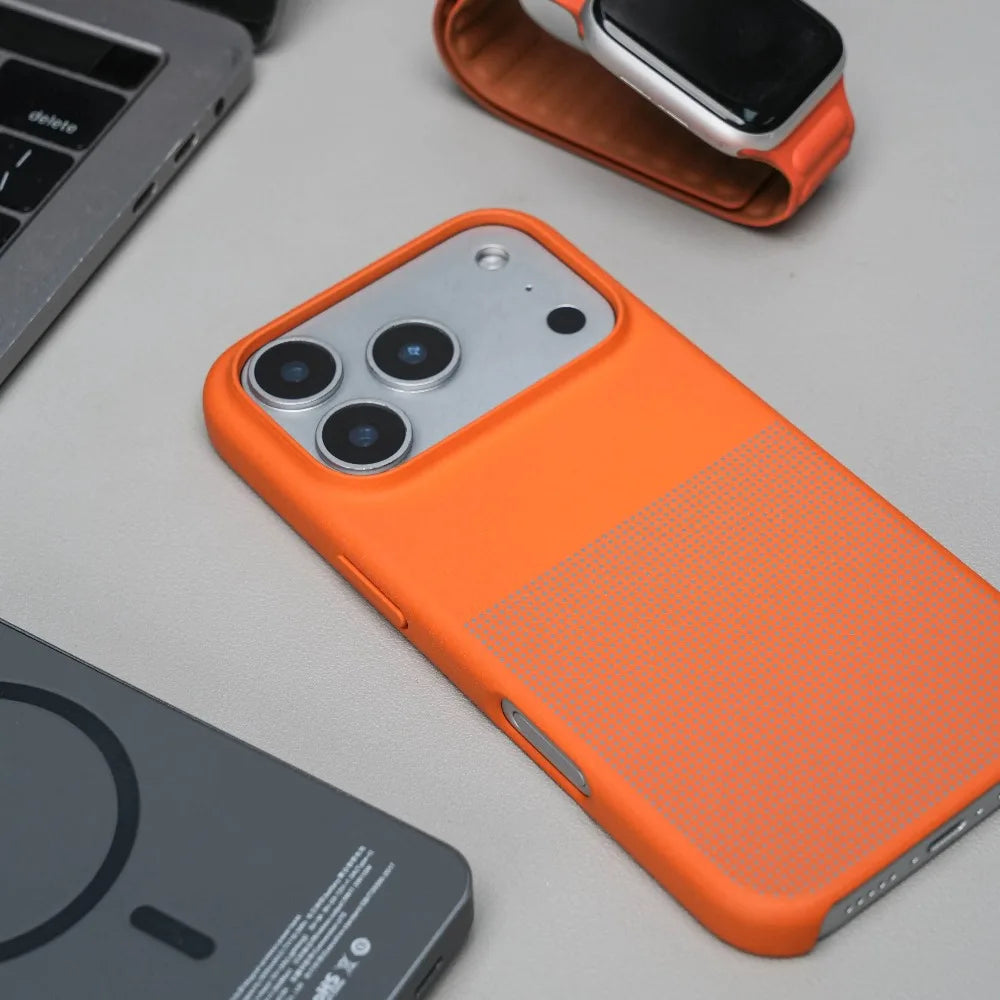 Stylish Bare-feel Sandstone Anti-Slip Magnetic Phone Case For IPhone 17Pro Max 16 15 For MagSafe Charge Beat PC Hard Cover Funda