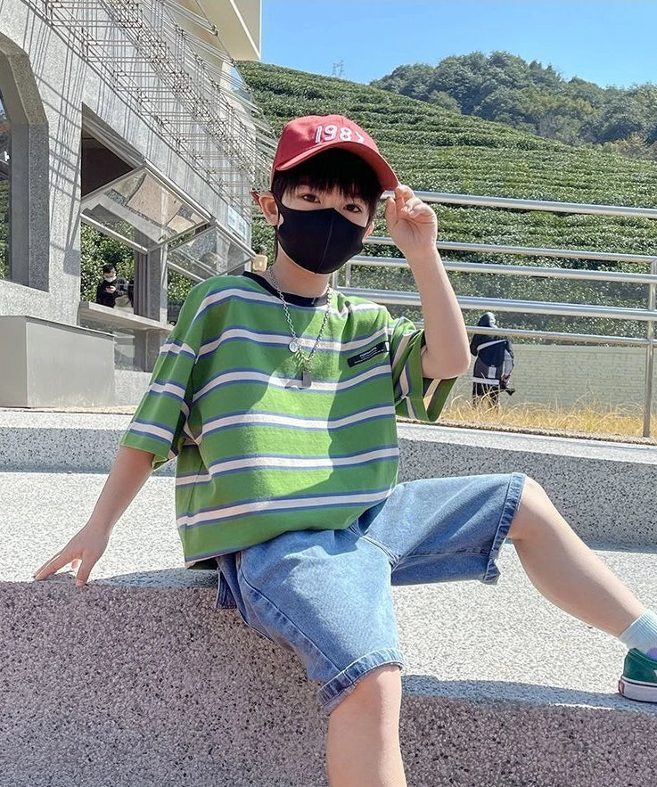 8 To 10 Year Old Boy Clothes Kids Set Junior Boys' Summer Clothing Children's Outfit 2025 Baby Boy's From 4 Years Shorts T-shirt