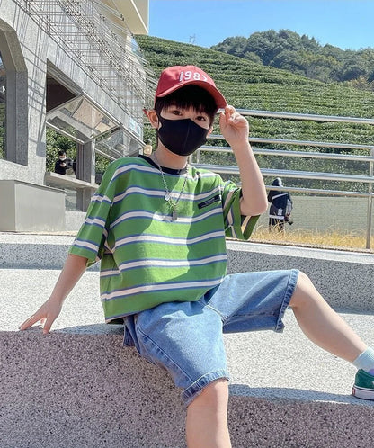 8 To 10 Year Old Boy Clothes Kids Set Junior Boys' Summer Clothing Children's Outfit 2025 Baby Boy's From 4 Years Shorts T-shirt