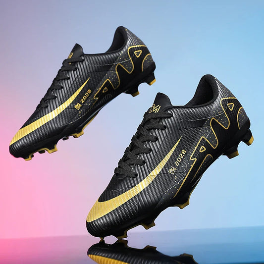 High Quality New Mens Soccer Shoes Society Ultralight Turf Soccer Cleats Kids Sneakers Training Football Boots Chuteira Campo
