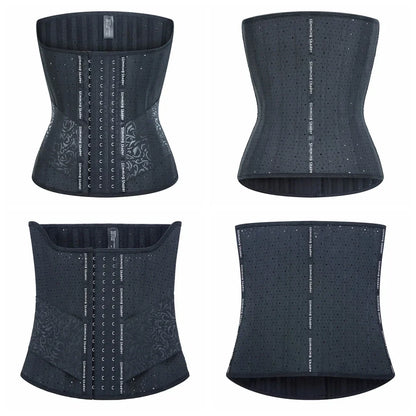 25 Steel Bones Latex Waist Trainer Body Shaper Long Torso Tummy Control Corset Shapewear Women Waist Cincher Slimming Belly